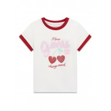 GUESS μπλούζα παιδική κορίτσι K6RI08K6YW4-G011 λευκή